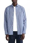 GANT Men's College Blue Gingham Shirt, 4XL