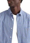 GANT Men's College Blue Gingham Shirt, 4XL