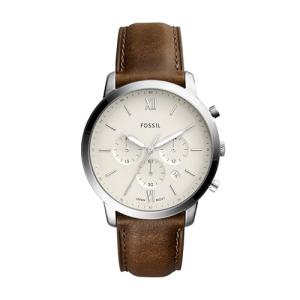 FOSSIL Men's Brown Leather Chronograph Watch FS5380
