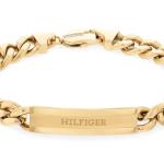 Tommy Hilfiger Men's Gold Steel Chain Bracelet