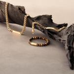 Tommy Hilfiger Men's Gold Steel Chain Bracelet