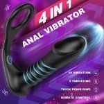 Powerful Prostate Massager with Thick Ring for Men