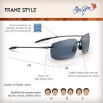 Maui Jim Breakwall Polarized Sunglasses, Gloss Black