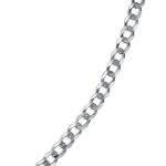 Men's 3MM Diamond Cut Sterling Silver Cuban Necklace