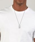 Hugo Boss Men's Silver Stainless Steel Pendant Necklace