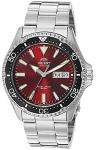 Orient Men's Kamasu Red Diving Watch with Metal Band