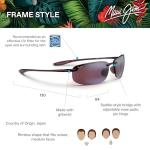 Maui Jim Ho'okipa Polarised Sunglasses, Tortoise/Maui Rose