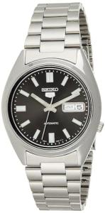 Seiko 5 Black Stainless Steel Men's Watch