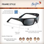 Maui Jim Peahi Polarized Sunglasses - Black/Grey