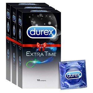 Durex Extra Time Condoms - 30 Count Pack