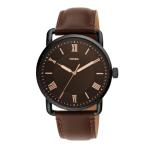 Fossil Men's Brown Leather Dress Watch FS5666