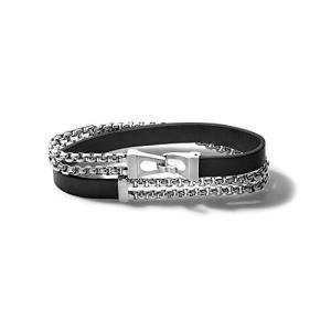 Bulova Men's Classic Double Wrap Leather Bracelet