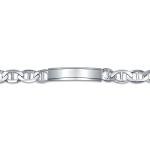 Custom Engraved Sterling Silver ID Bracelet for Men