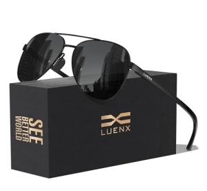 LUENX Polarized Aviator Sunglasses for Men