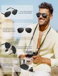 LUENX Polarized Aviator Sunglasses for Men