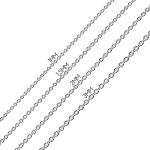 Men's 4MM Diamond Cut Sterling Silver Cuban Necklace