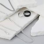 Men's 4MM Diamond Cut Sterling Silver Cuban Necklace