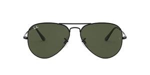 Ray-Ban Metal II Aviator Sunglasses, Black/G-15 Green