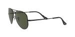 Ray-Ban Metal II Aviator Sunglasses, Black/G-15 Green