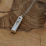Sterling Silver Pill Holder Pendant for Men