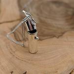 Sterling Silver Pill Holder Pendant for Men