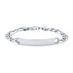 Customizable Sterling Silver ID Bracelet for Men