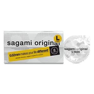 Sagami Original 0.02 L-Size Pack of 6