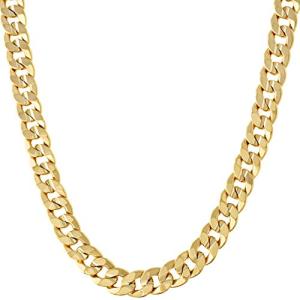 24K Gold Cuban Link Chain Necklace - 24 Inches