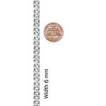 6mm Cuban Link Chain Necklace - 24k Gold Plated