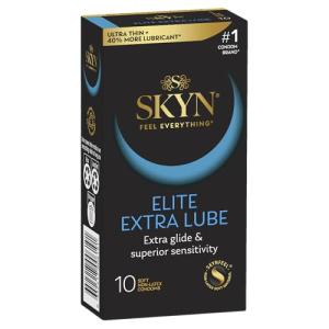 SKYN Elite Extra Lube Ultra-Thin Condoms 10 Pack