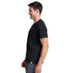 Russell Athletic Men's Black Cotton Performance Tee, XL