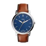 FOSSIL Minimalist Light Brown Leather Watch for Men