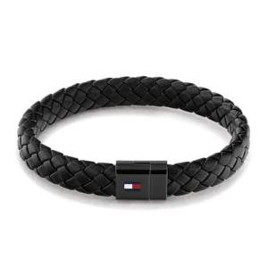 Tommy Hilfiger Men's Braided Leather Bracelet