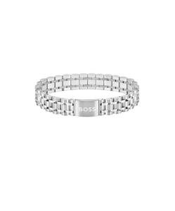 BOSS Men's Owan Silver Link Bracelet