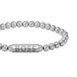 BOSS Men's Sphere Bead Bracelet in Grey