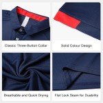Men's 3-Pack Lightweight Quick-Dry Polo Shirts