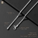Men's 925 Silver Franco Chain Necklace 28