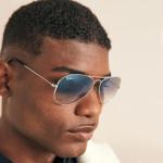 Ray-Ban RB3025 Aviator Polarised Sunglasses in Black
