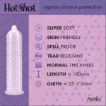 HOT SHOT Super Dotted Extra Time Condoms - 10 Pack