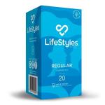 LifeStyles Regular Latex Condoms - 20 Count Pack