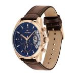 Tommy Hilfiger Men's Brown Leather Watch 43.5MM
