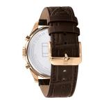 Tommy Hilfiger Men's Brown Leather Watch 43.5MM