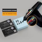 Black Moissanite Halo Stud Earrings for Men