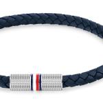 Tommy Hilfiger Men's Navy Leather Rope Bracelet