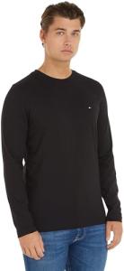Tommy Hilfiger Men's Logo Long Sleeve Tee - Black