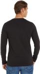 Tommy Hilfiger Men's Logo Long Sleeve Tee - Black