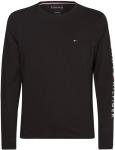 Tommy Hilfiger Men's Logo Long Sleeve Tee - Black