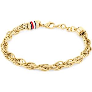 Tommy Hilfiger Gold Steel Chain Bracelet for Men