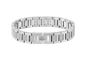 Lacoste Men's Silver Metropole Link Bracelet