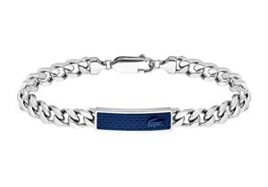 Lacoste Men's Silver Chain Bracelet - 190mm